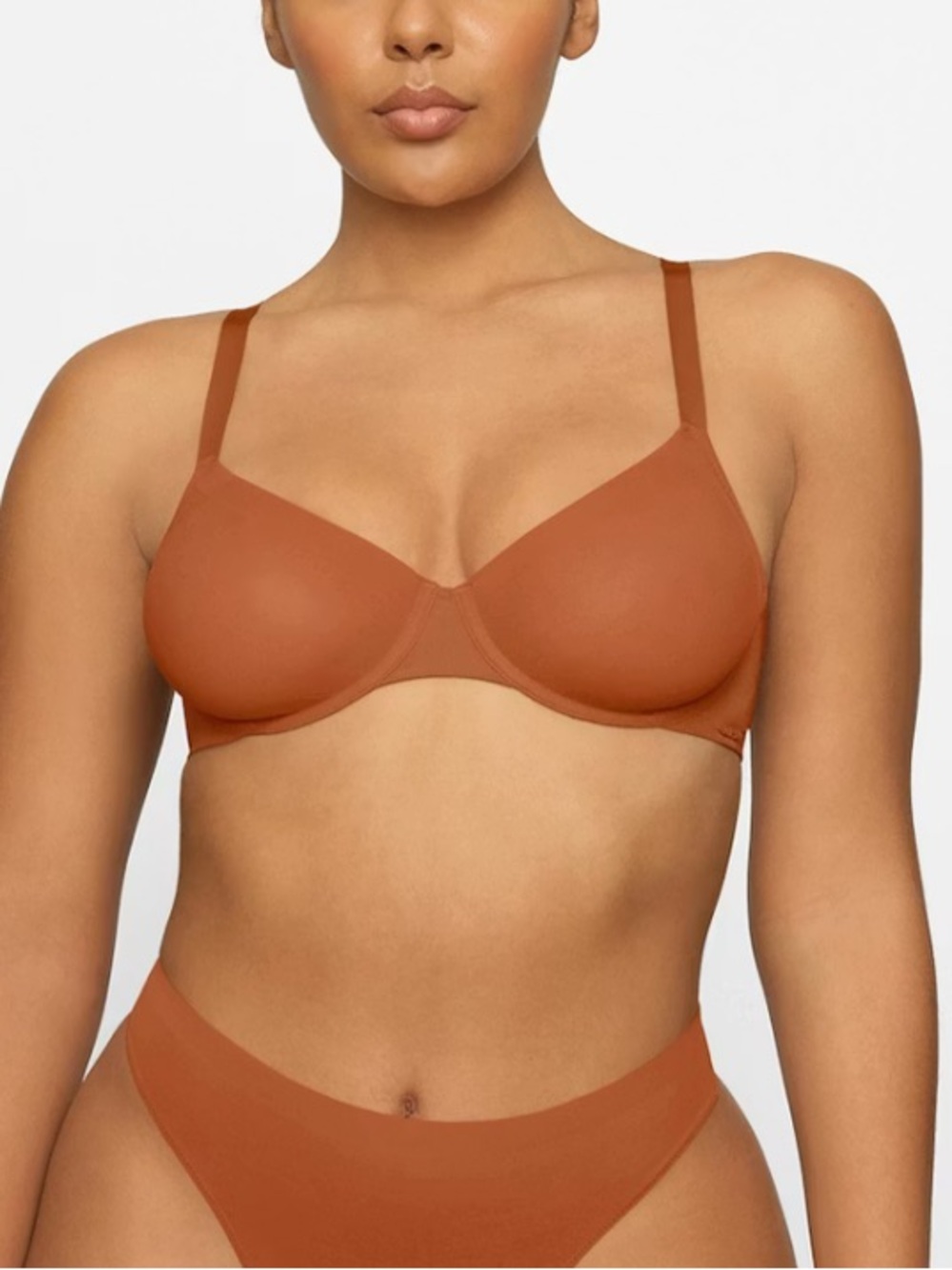 NWT Skims Weightless Demi Bra in Bronze 34C